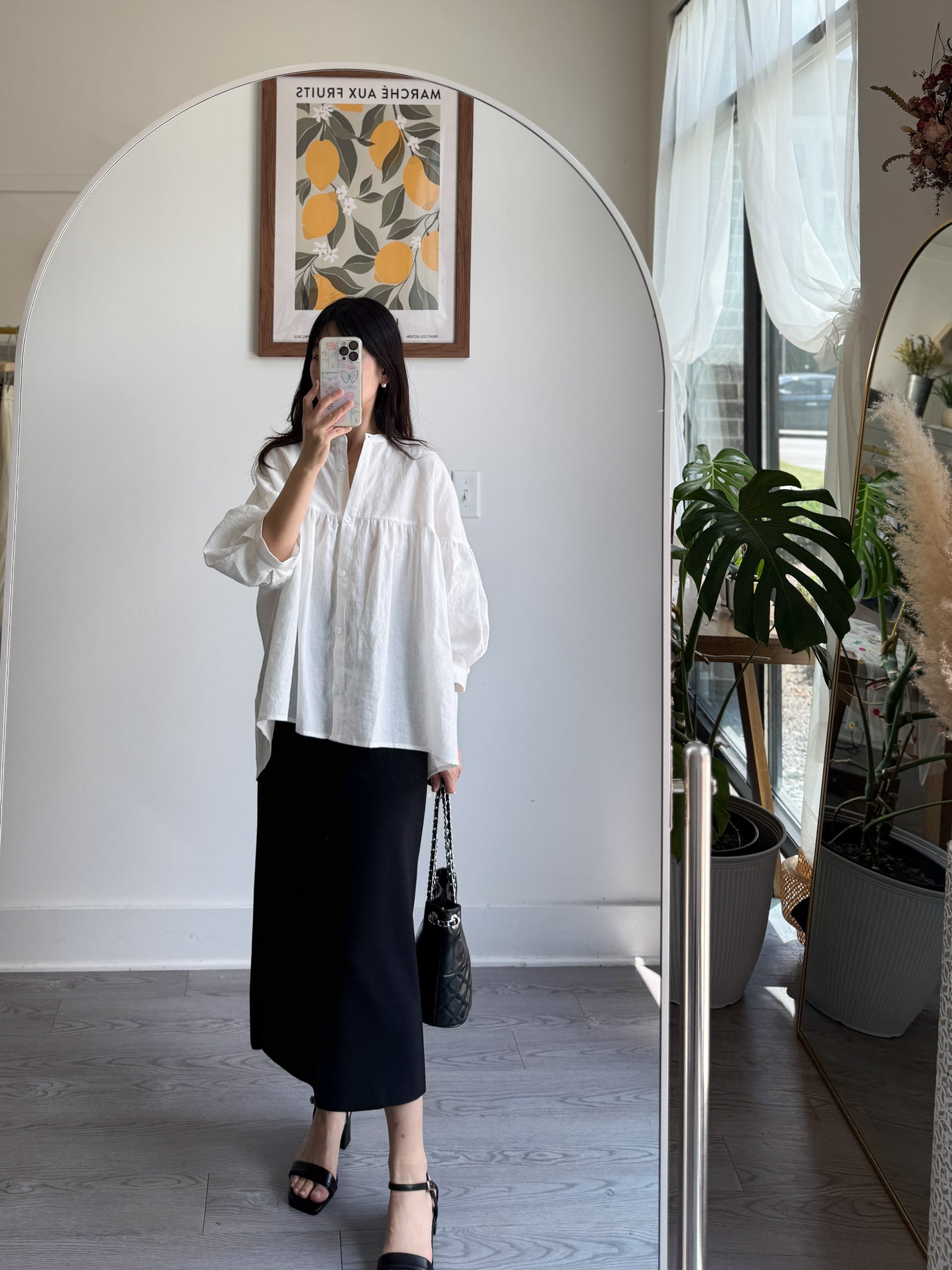 China Collar Linen Blouse (~5/12)