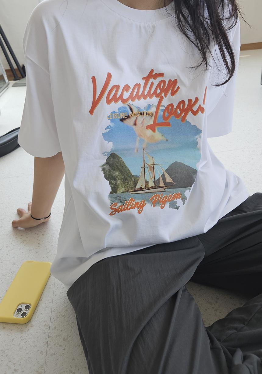 Vacation Loose-Fit Tee - AdoreMeU