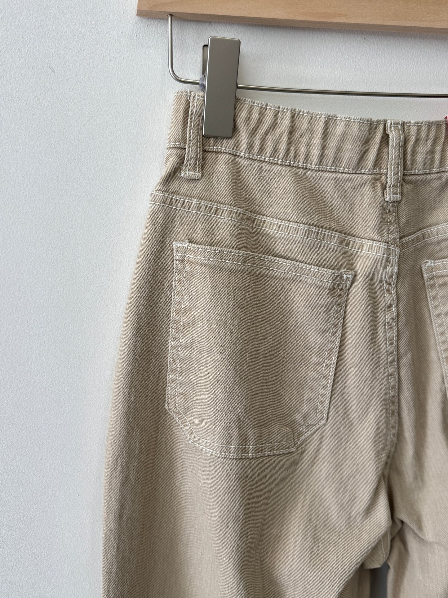 712 Banding Straight Wide Pants/Beige