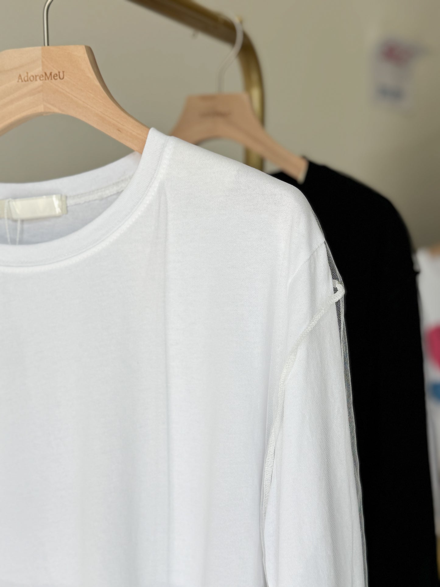 Soft Net Layered Tee - AdoreMeU