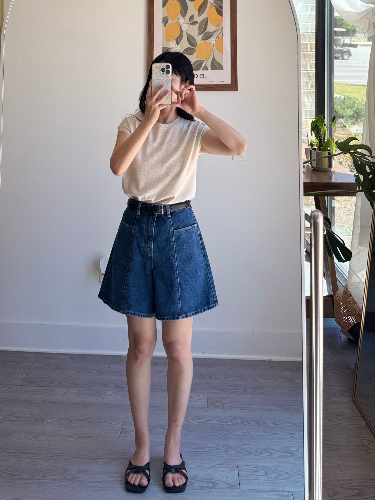 Front Line Denim Shorts - AdoreMeU