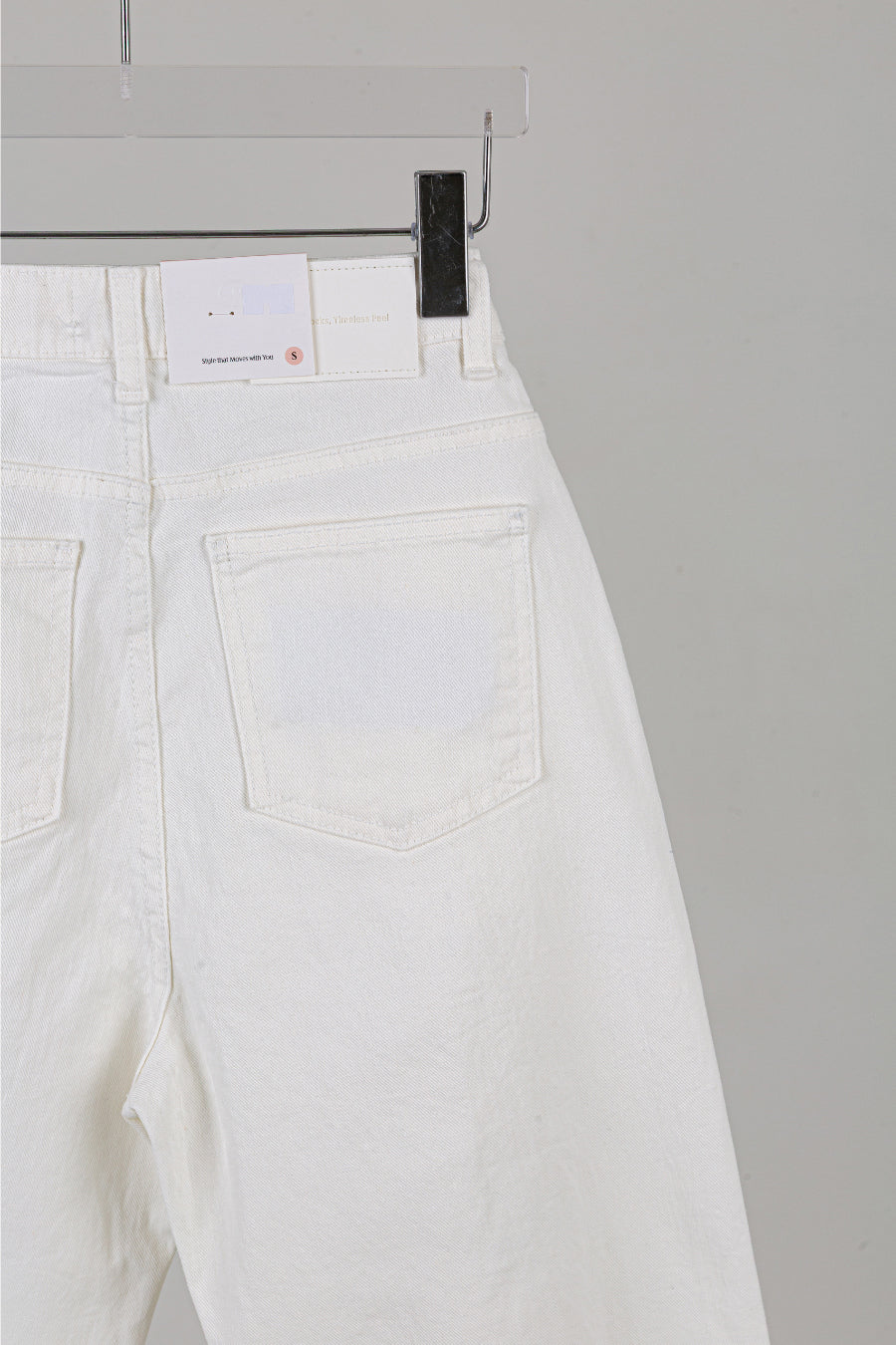 White Straight Denim