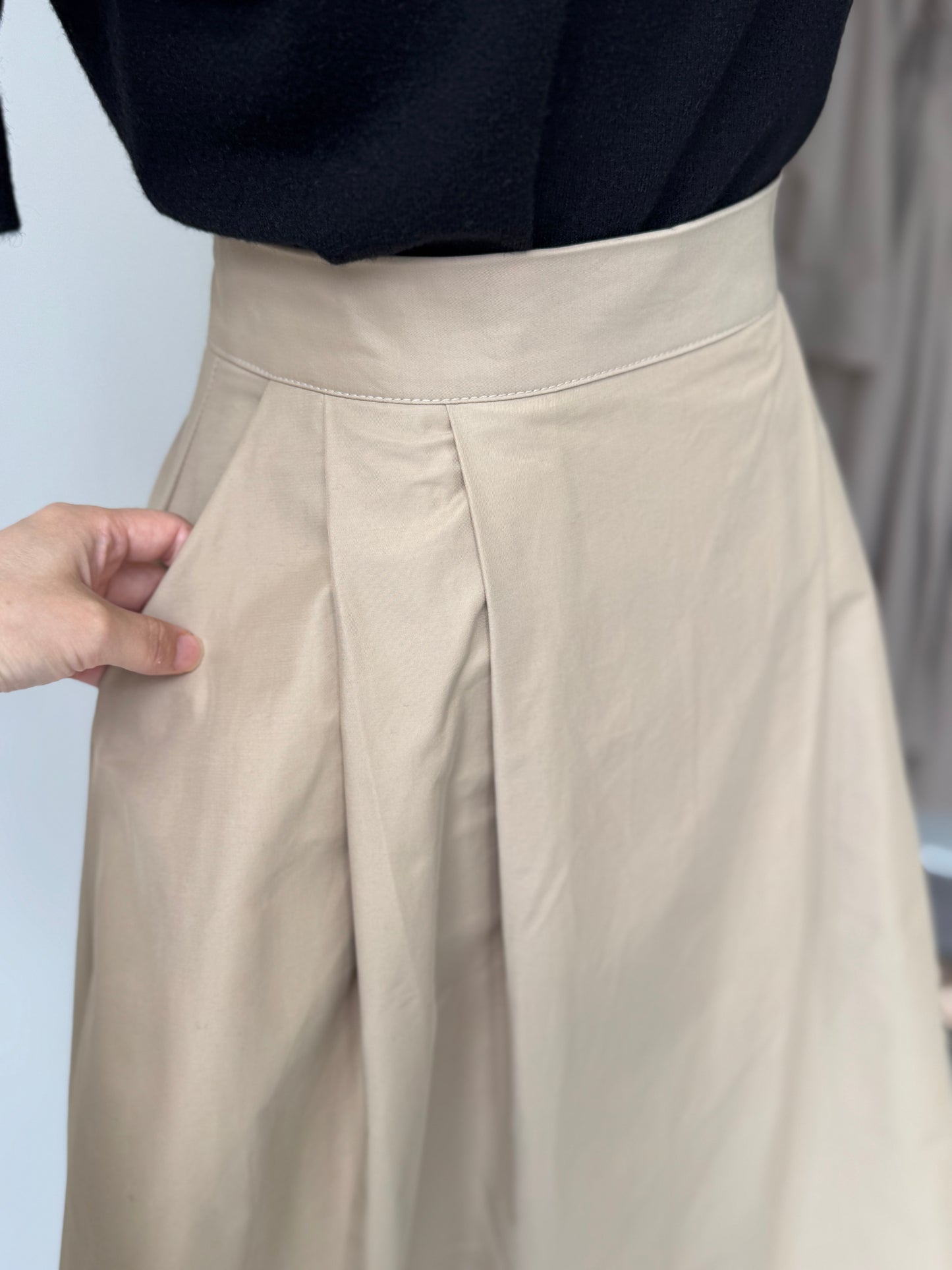 Terry Pintuck Banding Skirt(~9/30) - AdoreMeU