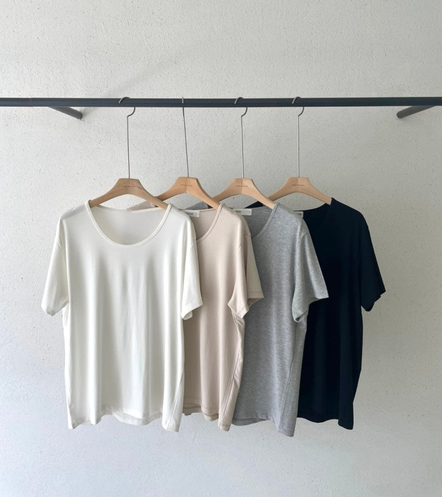 U Neck Overfit Tee