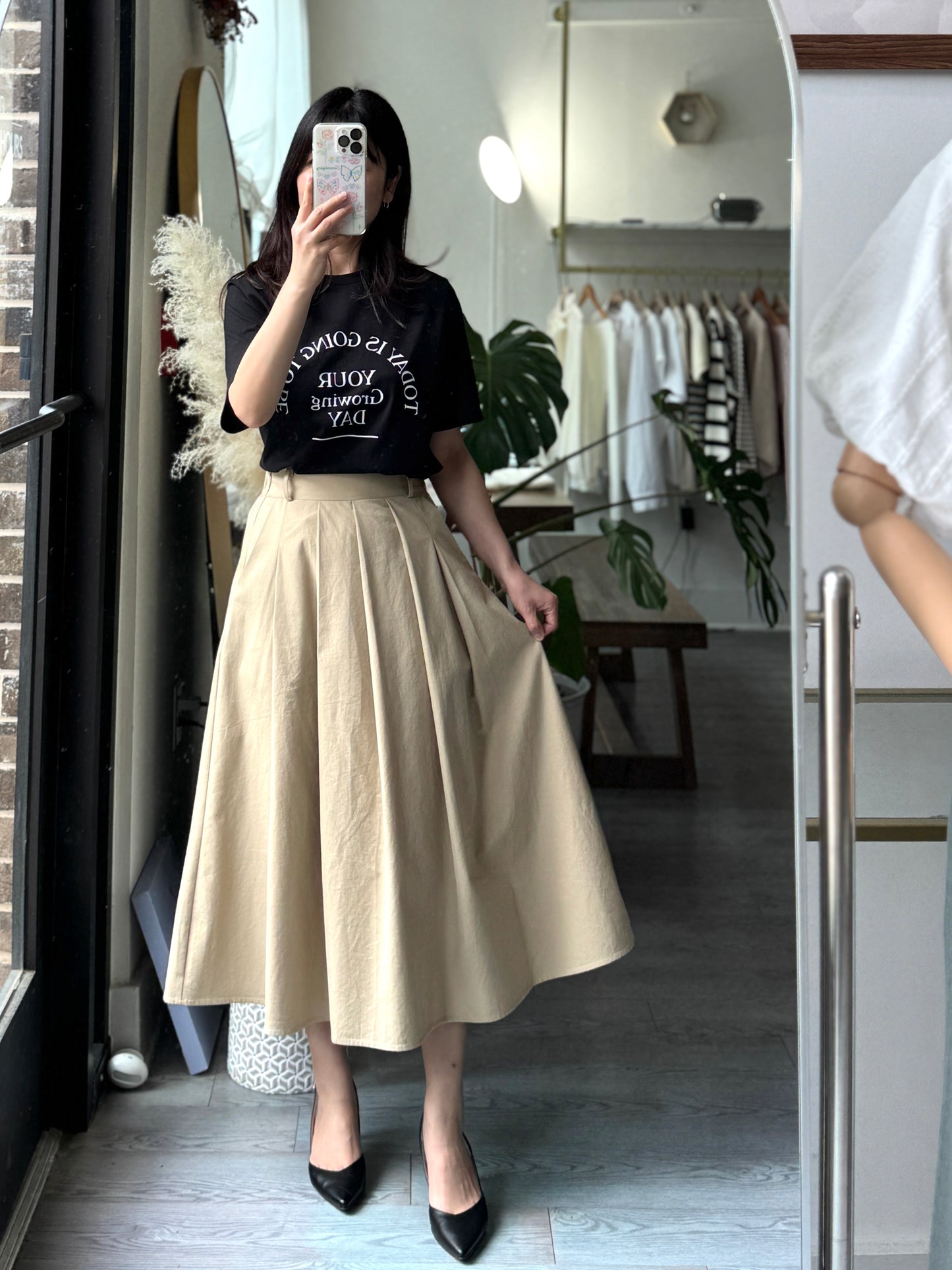 Serene Pleats Skirt