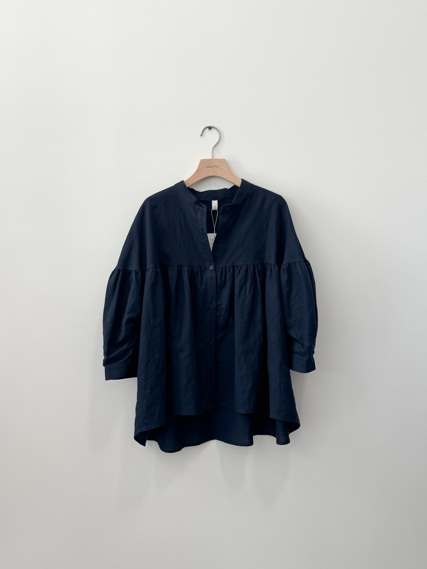 China Collar Linen Blouse (~5/12)