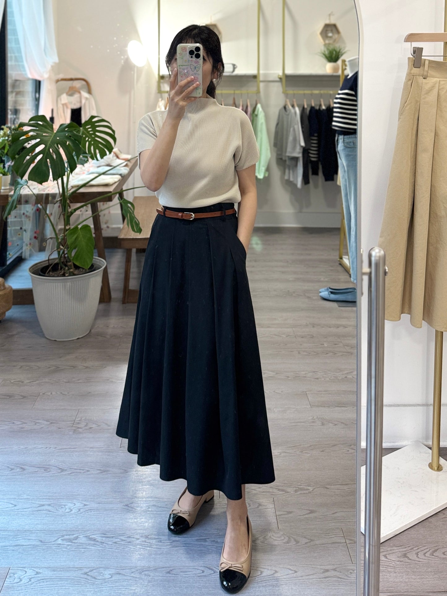 Serene Pleats Skirt