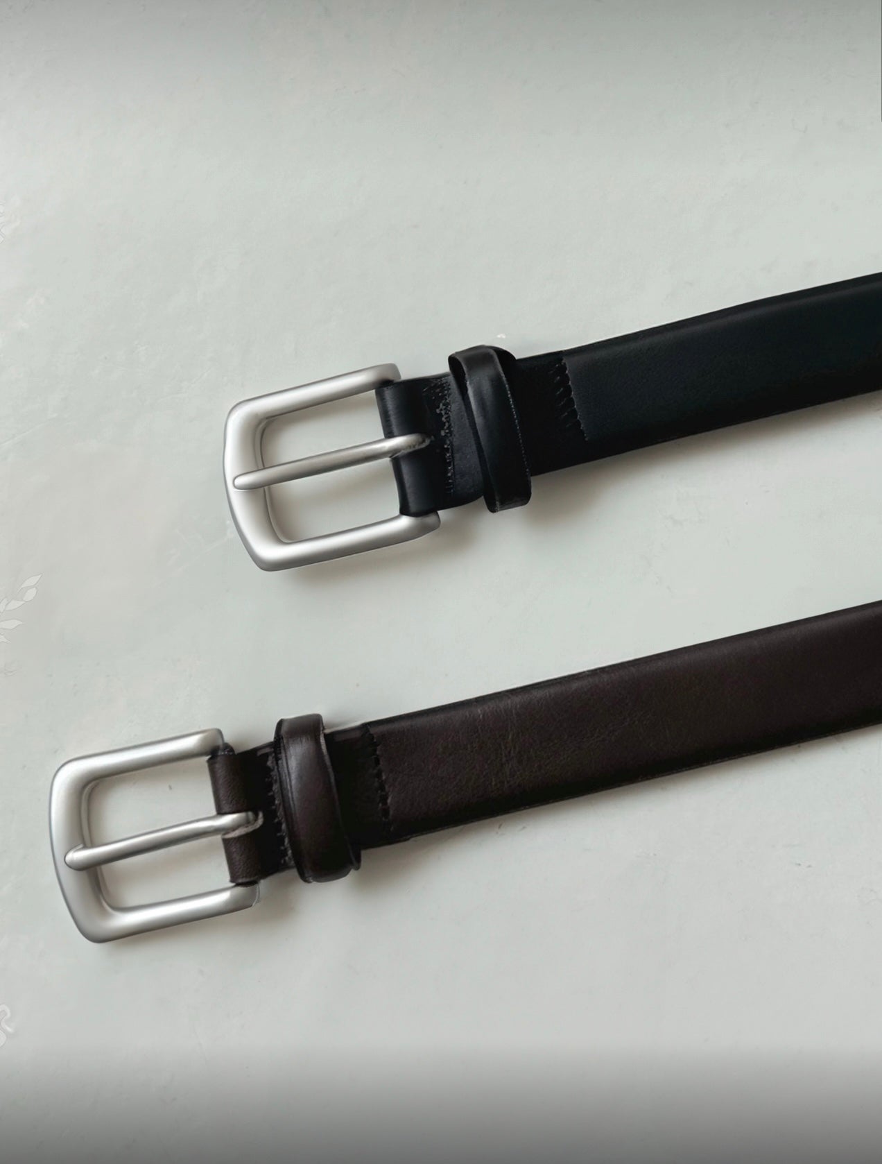 Cowhide Square Belt