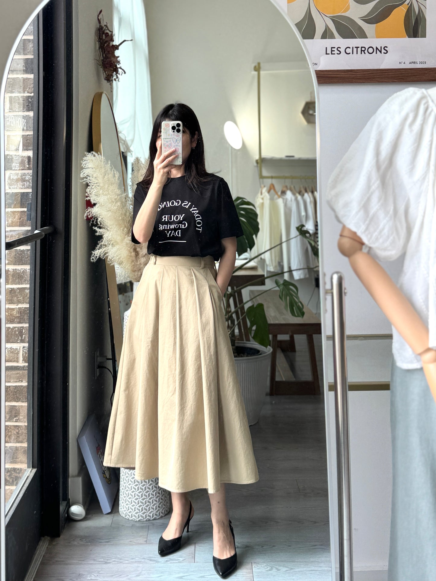 Serene Pleats Skirt