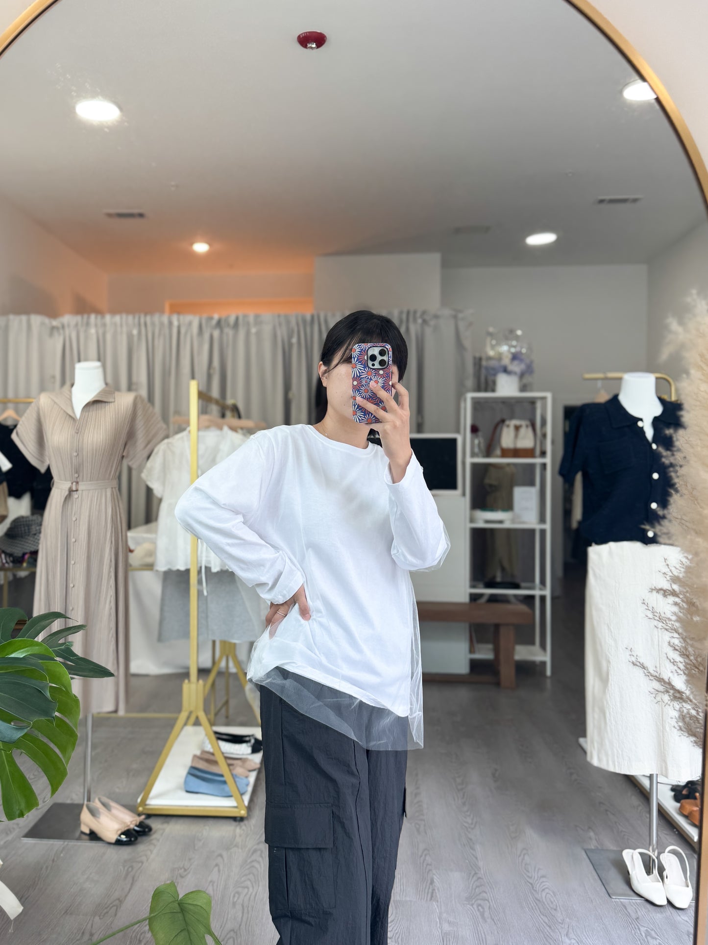 Soft Net Layered Tee - AdoreMeU