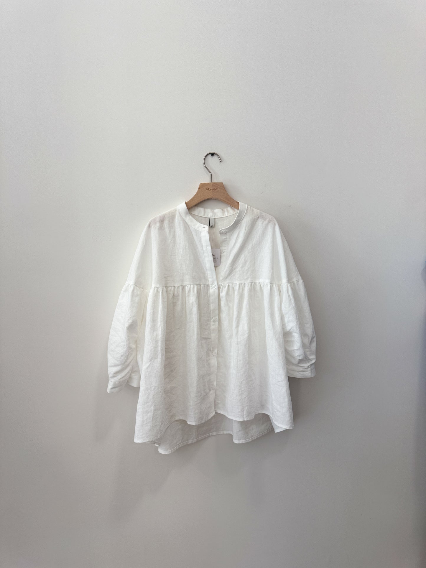 China Collar Linen Blouse (~5/12)