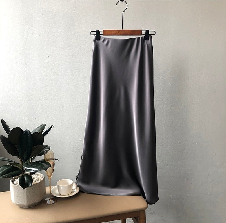 Silk Long Skirt
