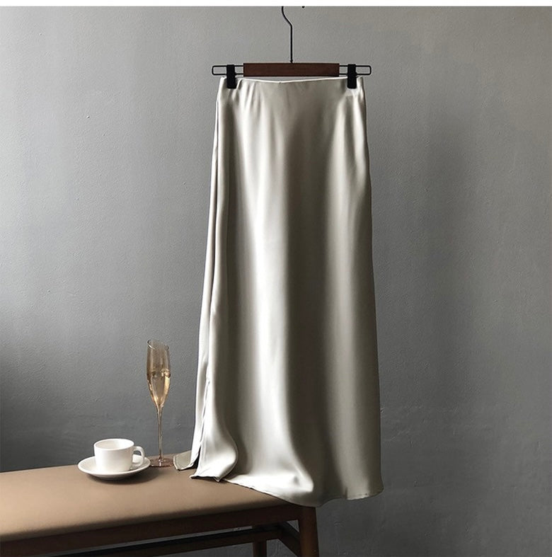 Silk Long Skirt