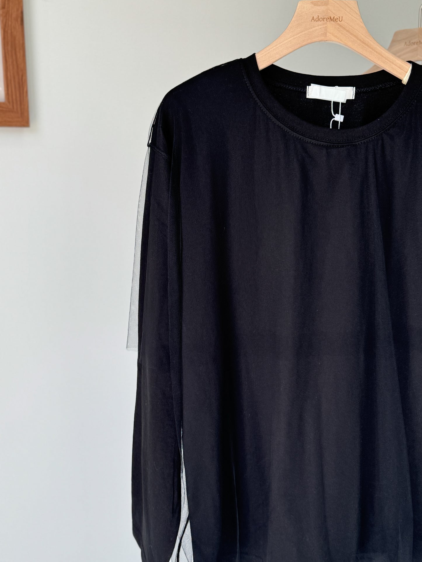Soft Net Layered Tee - AdoreMeU