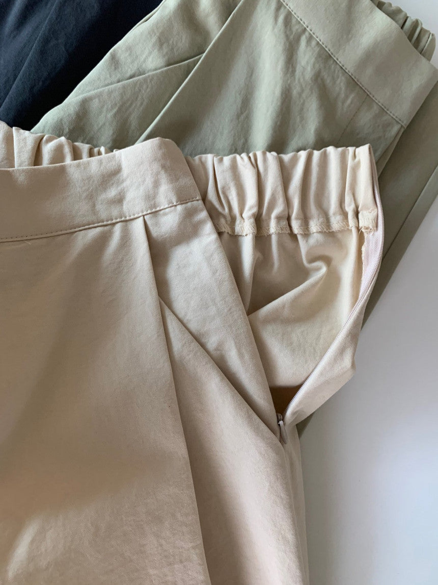 *바이오 핀턱 팬츠