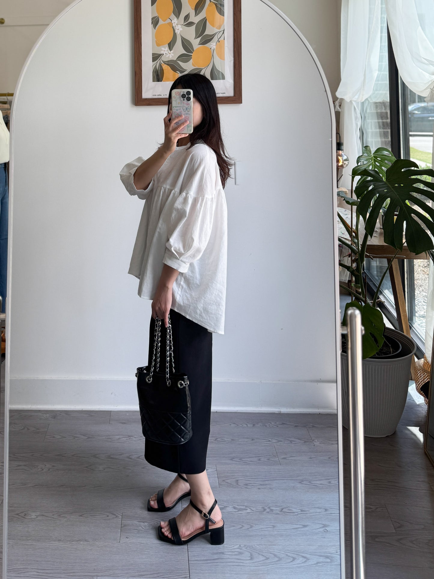 China Collar Linen Blouse (~5/12)
