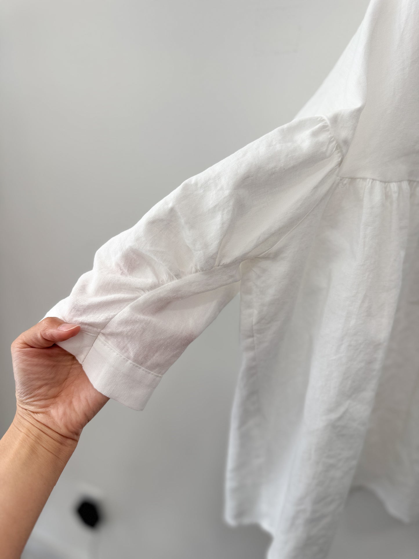 China Collar Linen Blouse (~5/12)