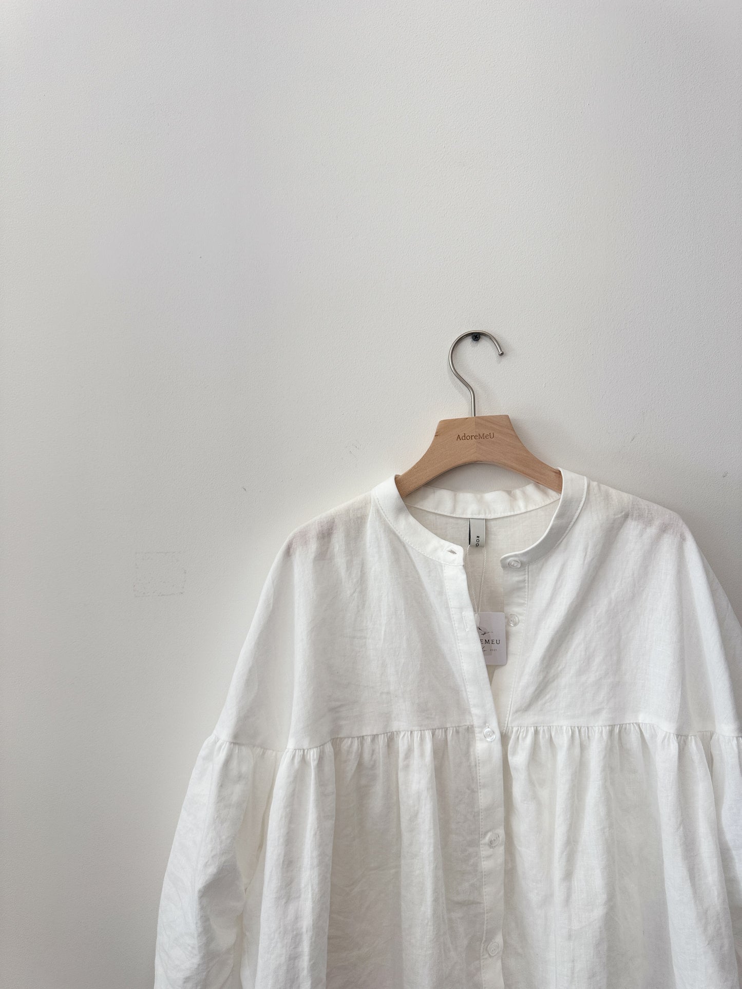 China Collar Linen Blouse (~5/12)
