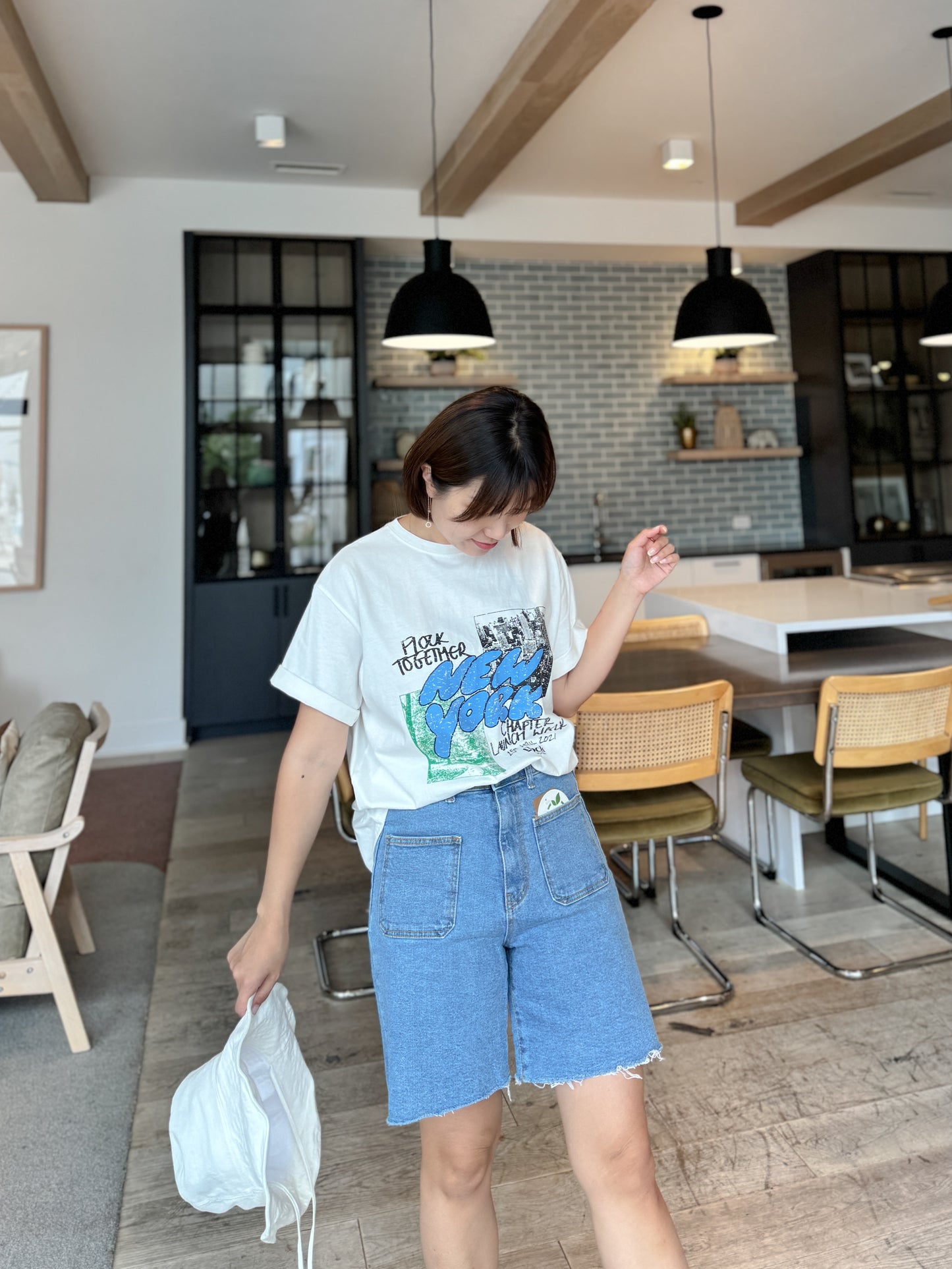 High Rise Vintage Denim Shorts