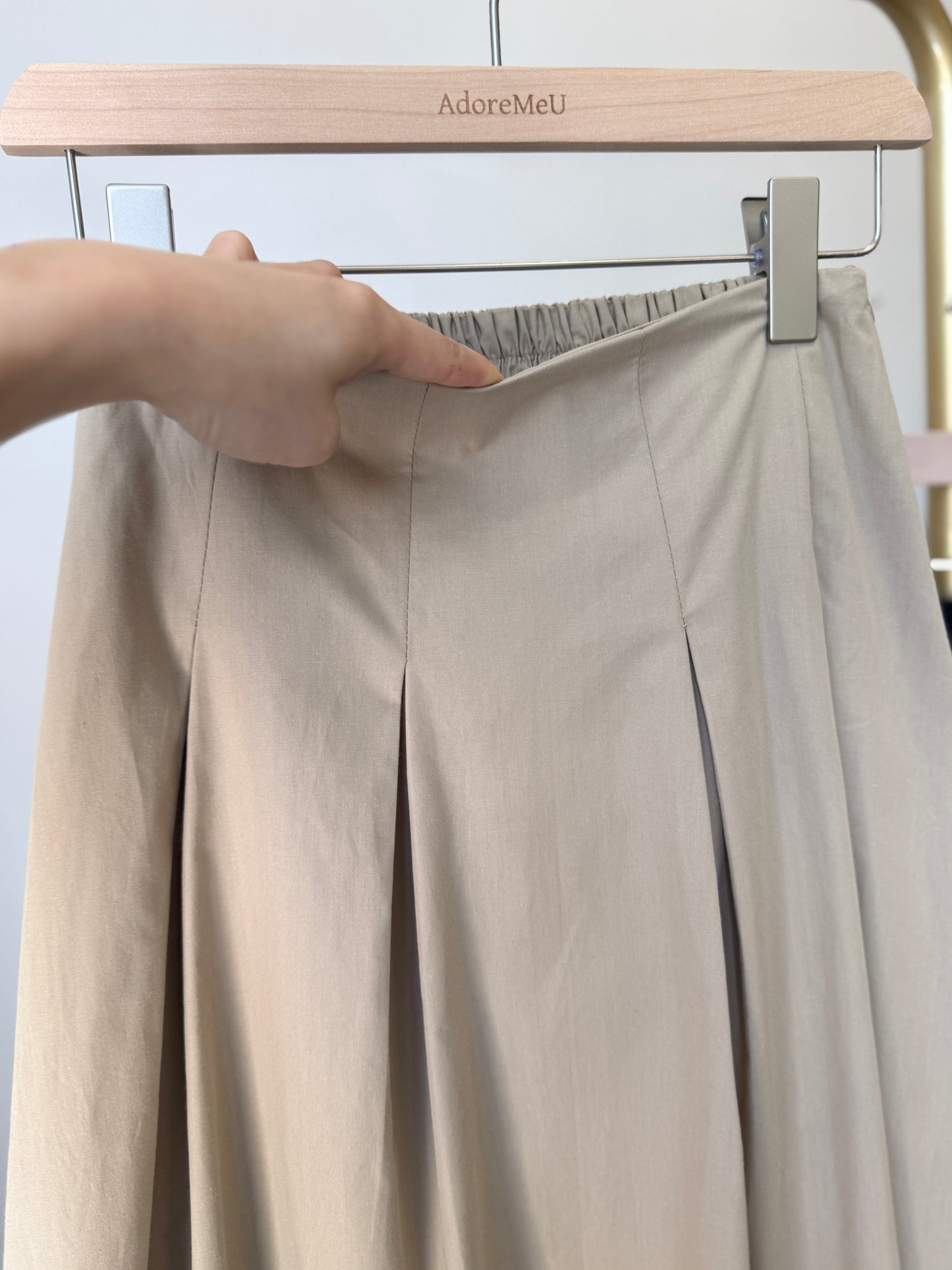 Pintuck Flare Skirt - AdoreMeU