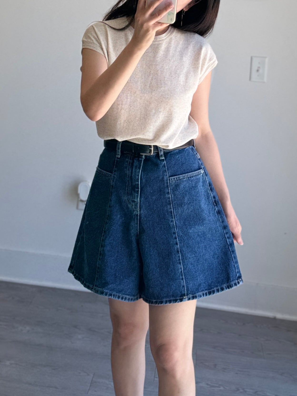 Front Line Denim Shorts - AdoreMeU