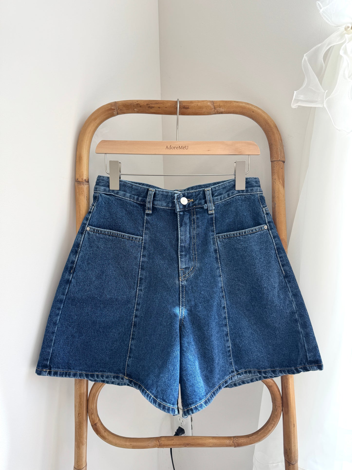 Front Line Denim Shorts - AdoreMeU