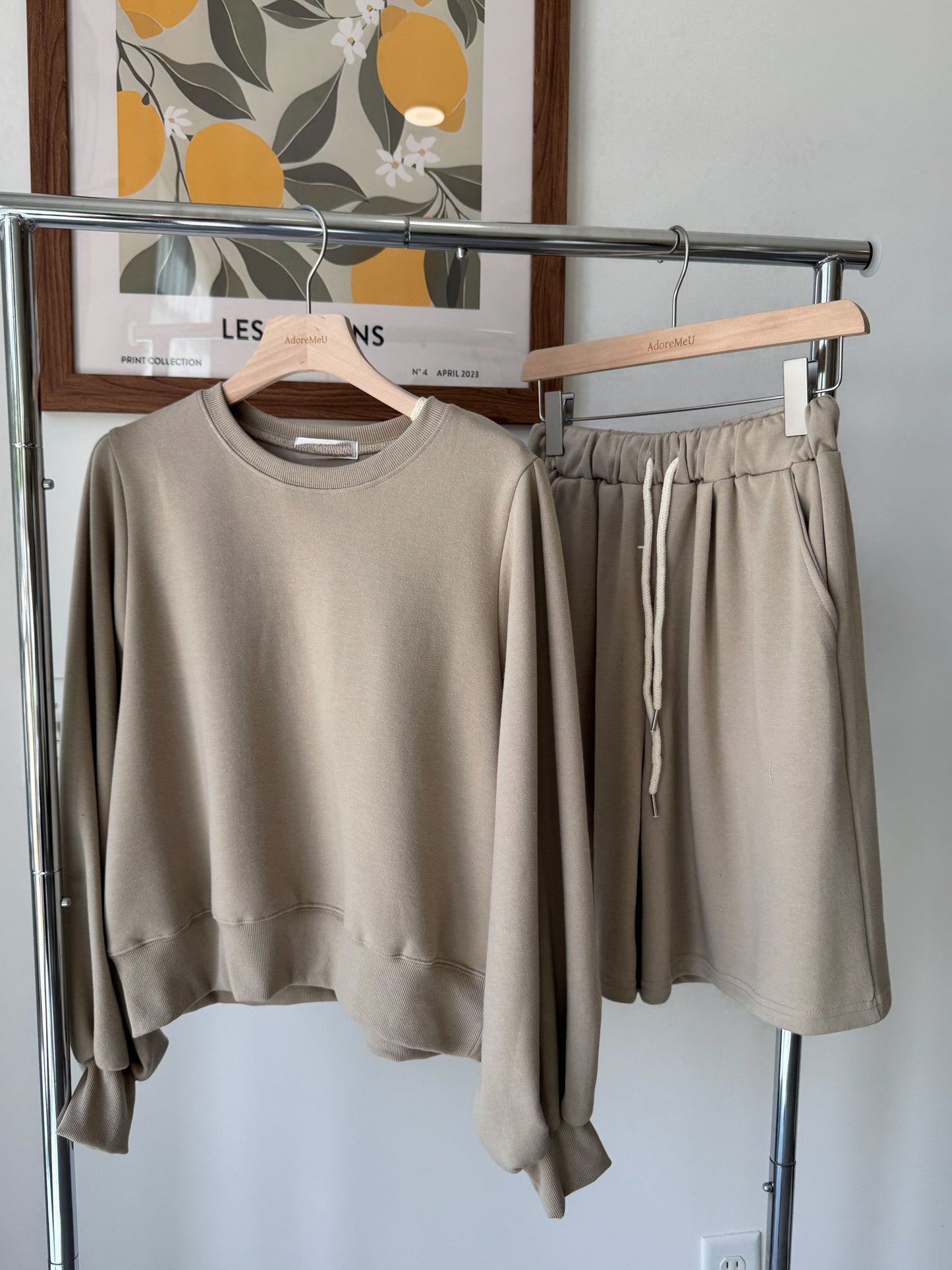 Pure Long Sleeve and Shorts Set(~9/1) - AdoreMeU