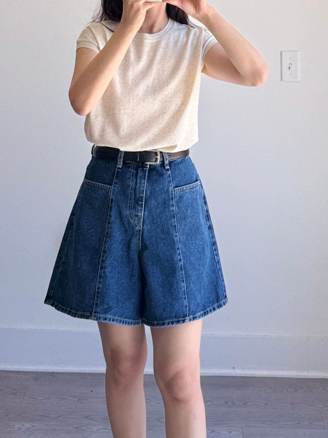 Front Line Denim Shorts - AdoreMeU