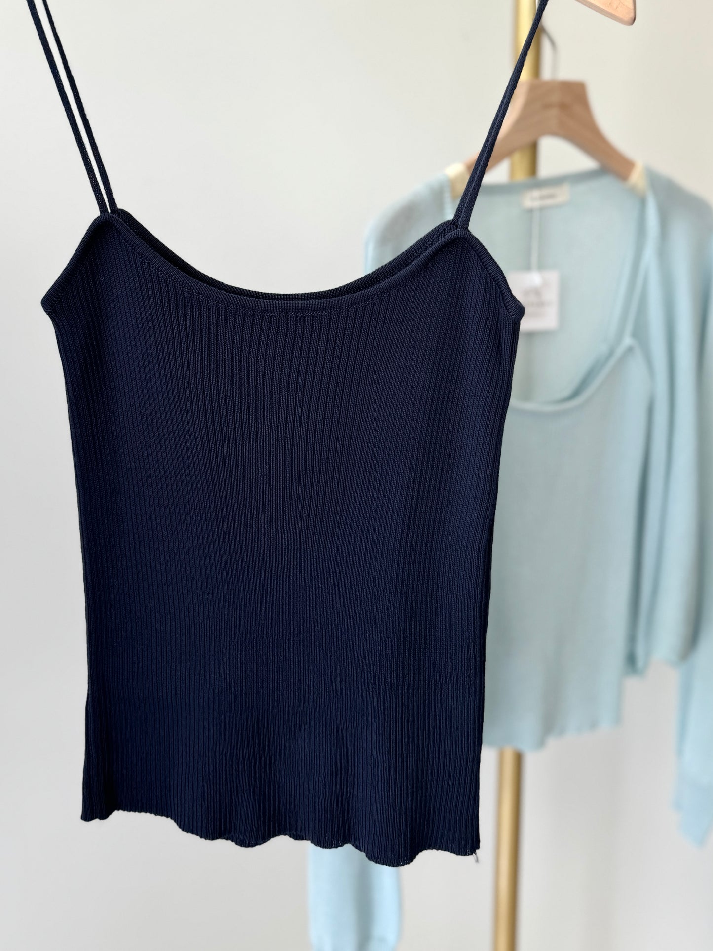 Cardigan and Tank Top Knit Set