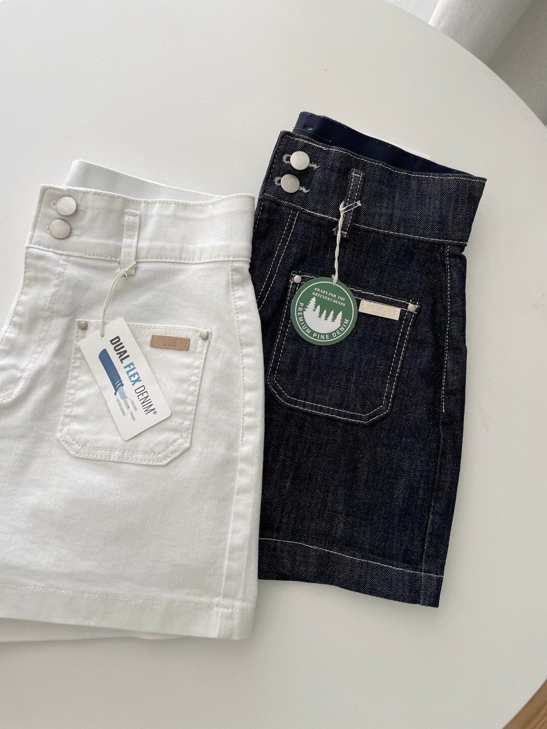 * High Band Front Pocket Shorts