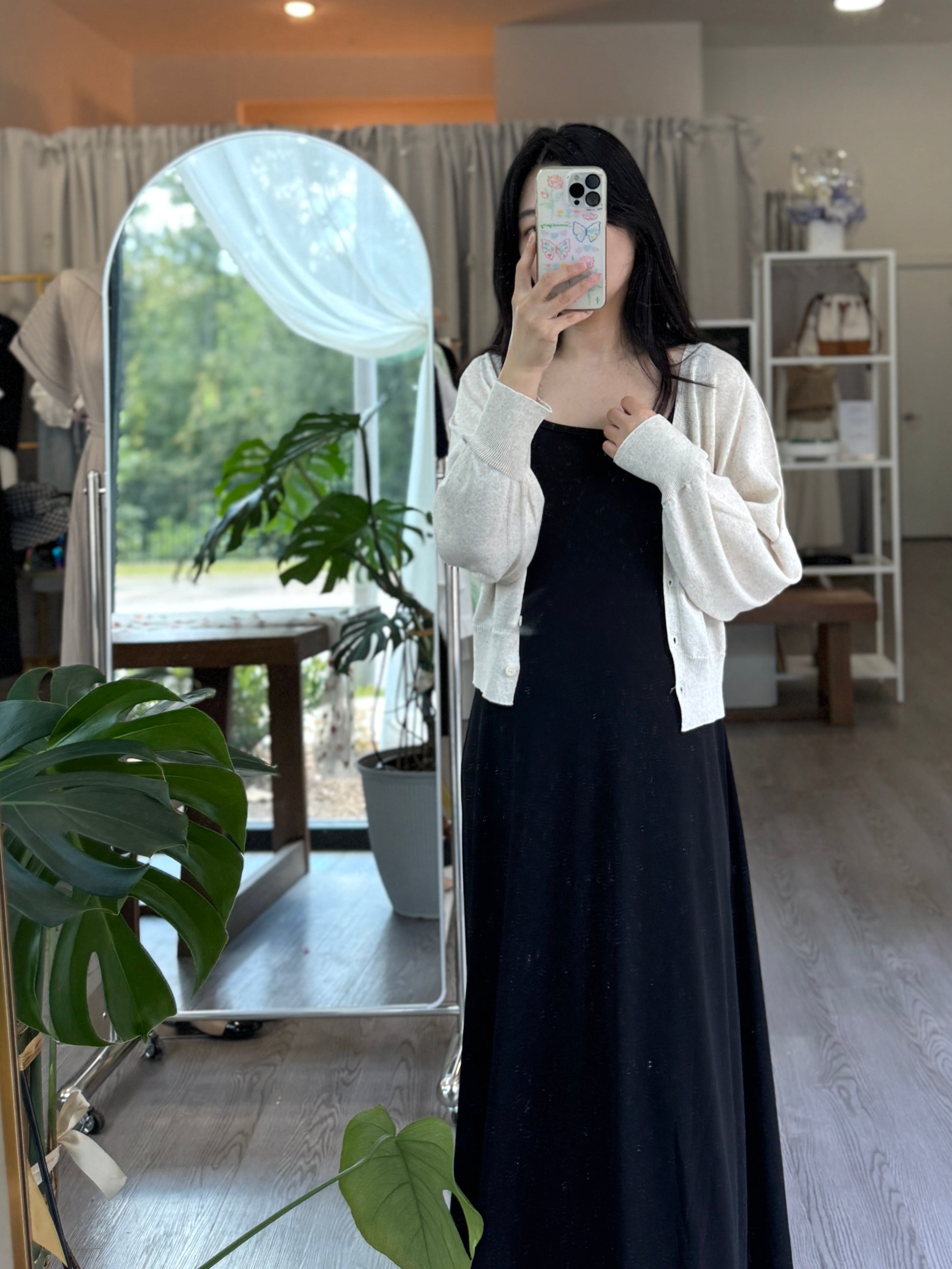 Linen Whole garment Cardigan - AdoreMeU