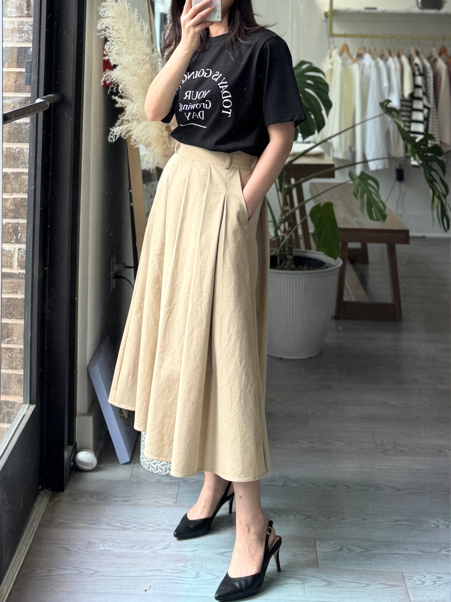 Serene Pleats Skirt