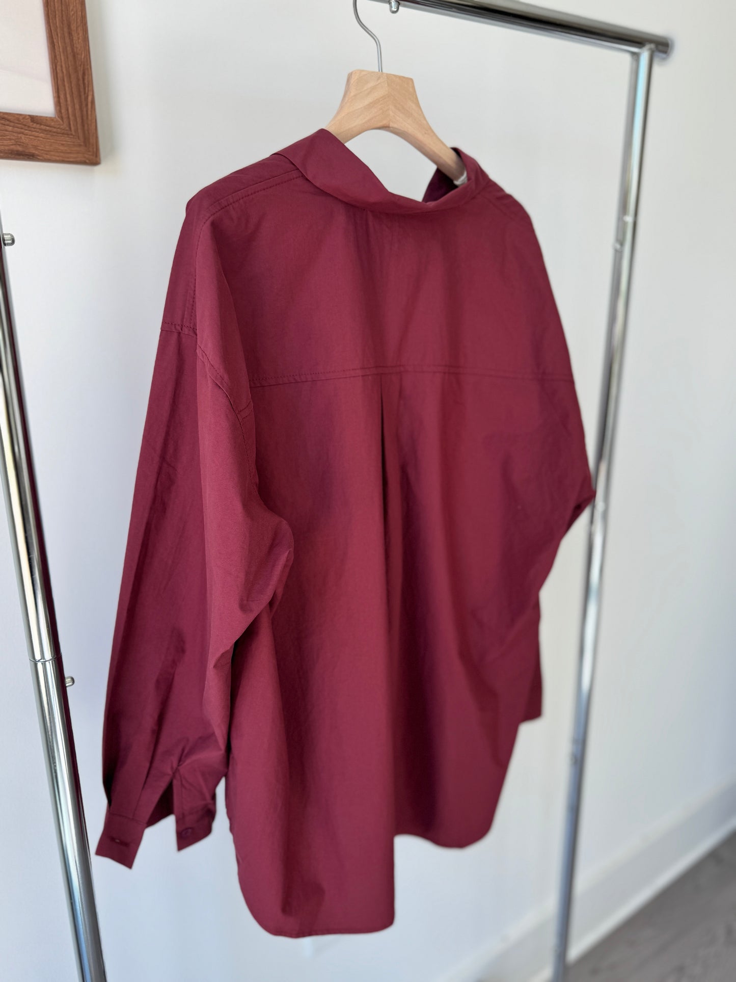 Oversized Solid Fall Shirt - AdoreMeU