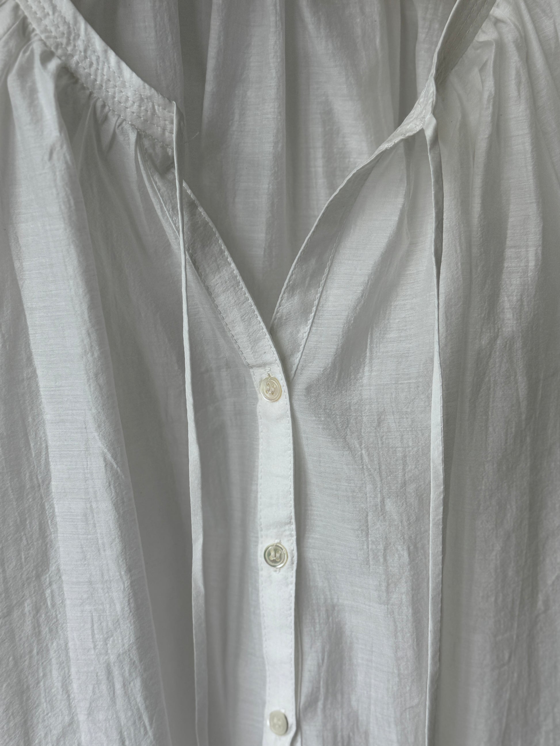 Tie-Neck Balloon Sleeve Blouse - AdoreMeU