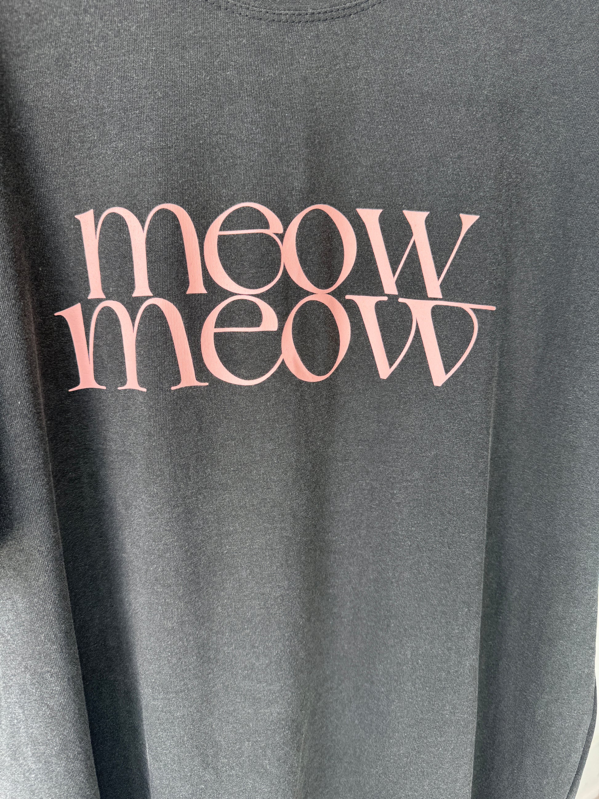Meow Pigment Tee - AdoreMeU