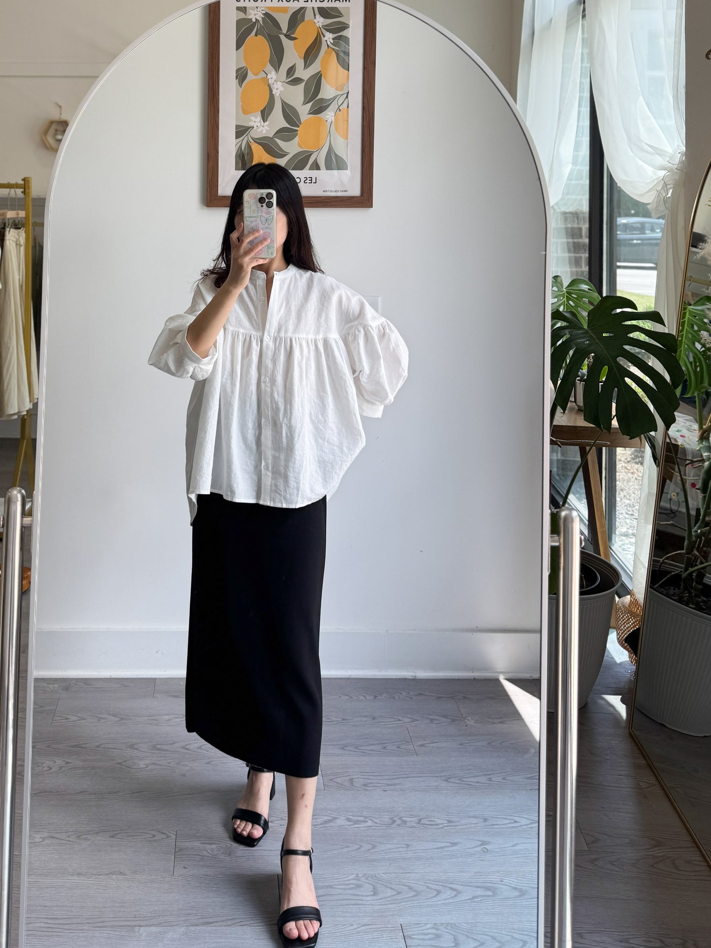 China Collar Linen Blouse (~5/12)