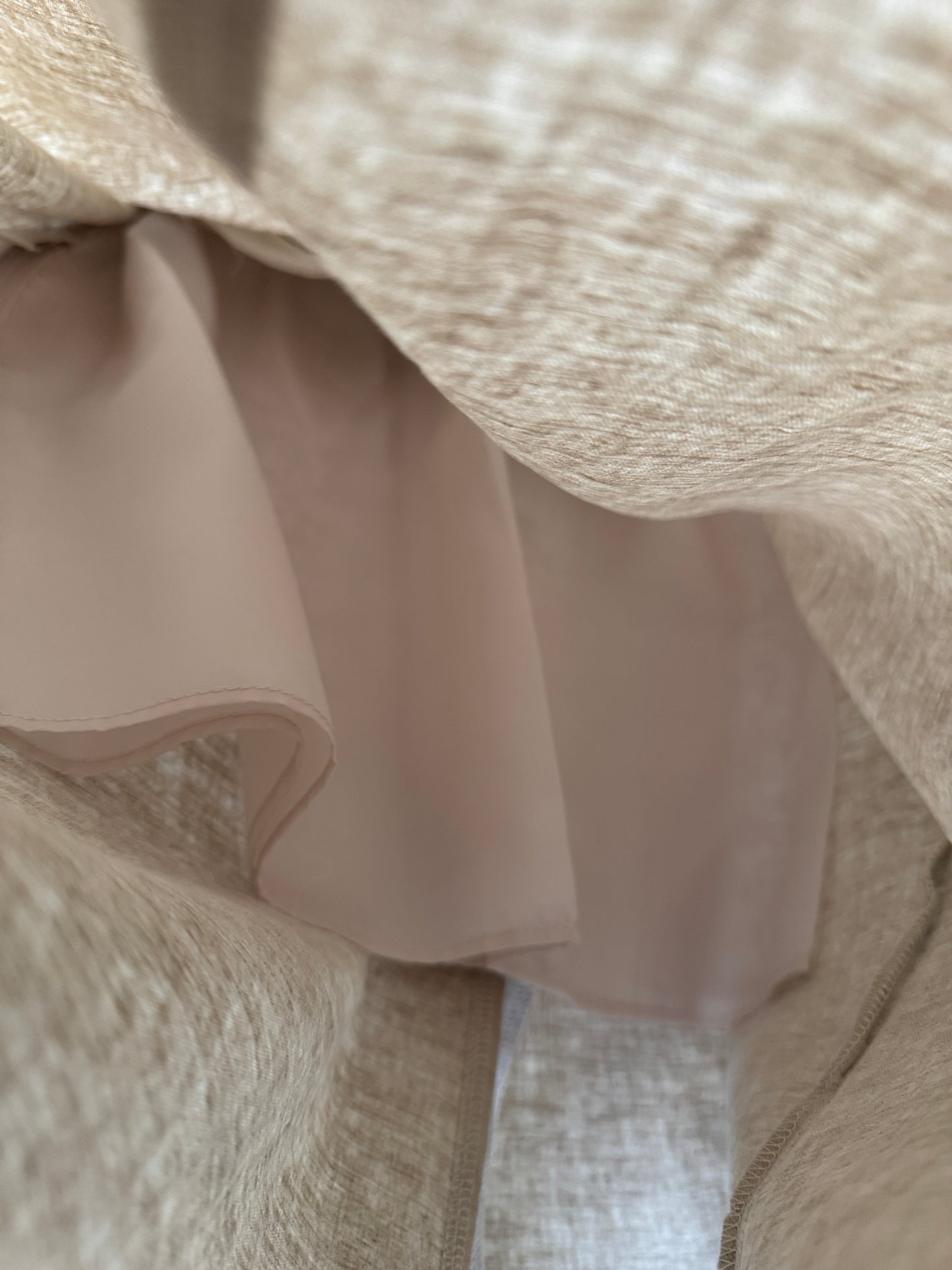 Front Slit Linen Skirt
