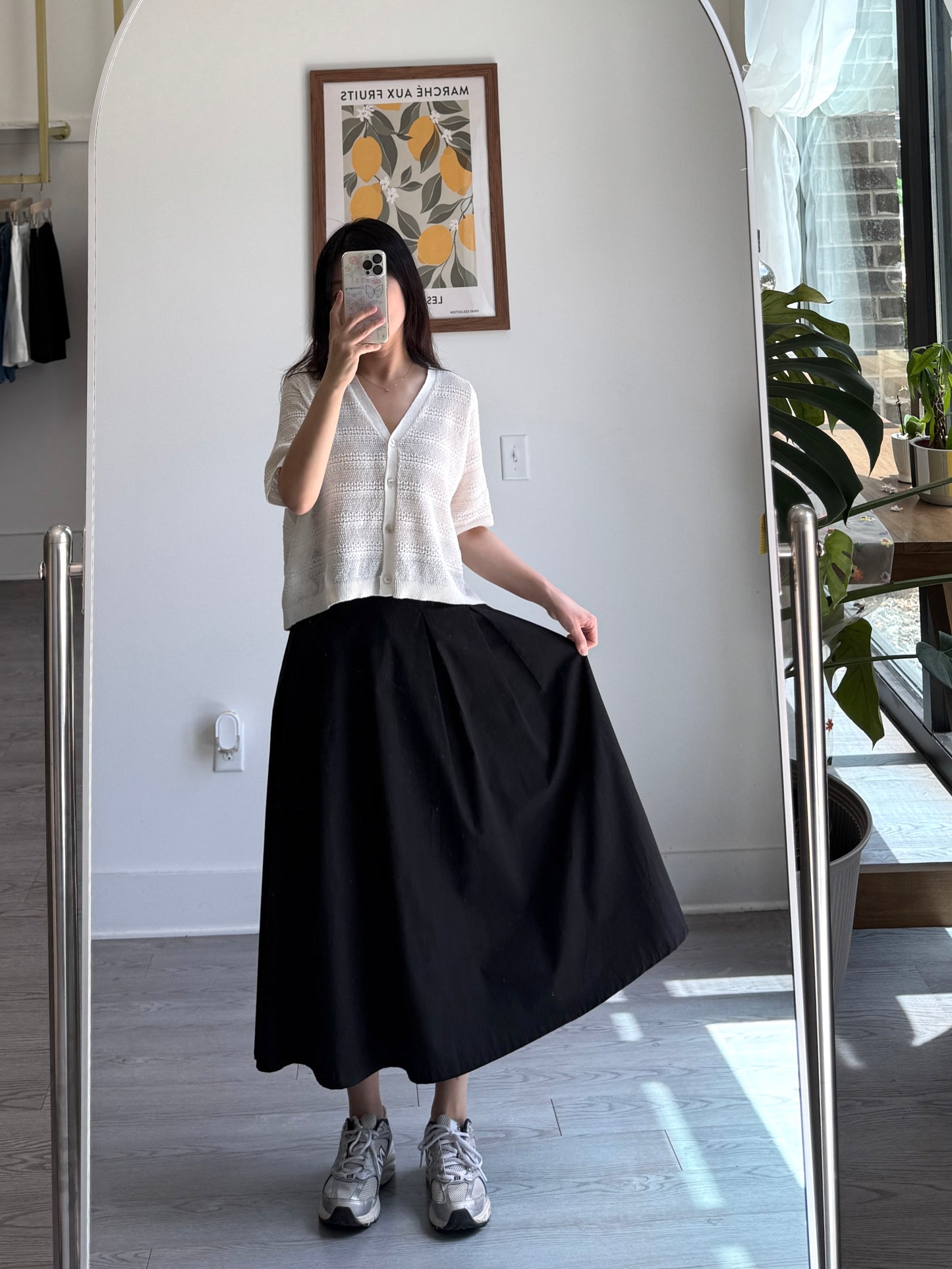 Pintuck Flare Skirt - AdoreMeU
