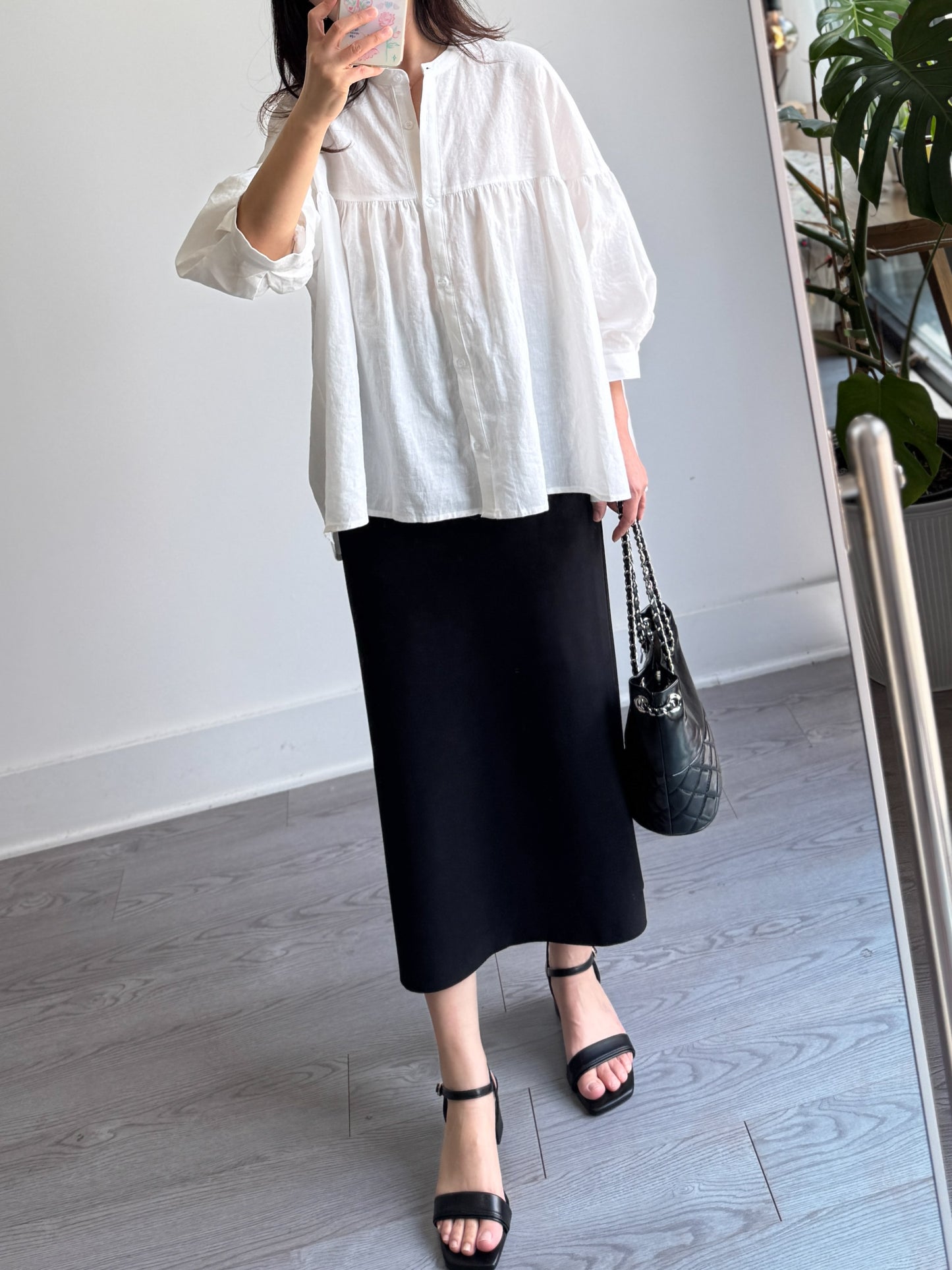 China Collar Linen Blouse (~5/12)