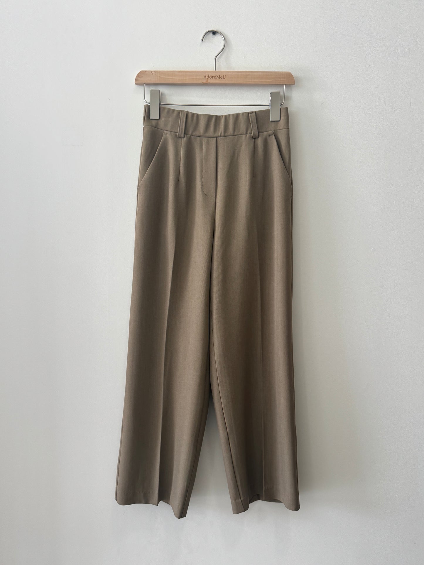Simple Straight Banding Pants