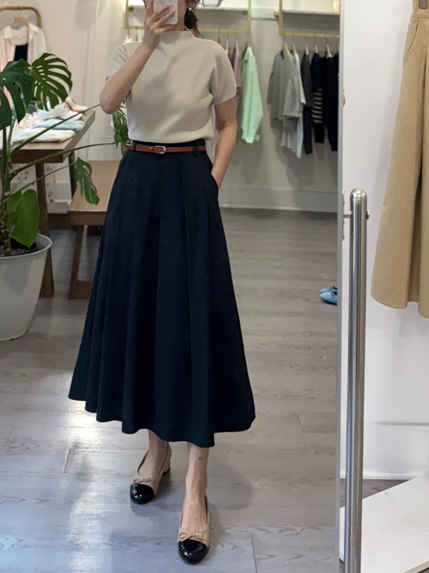 Serene Pleats Skirt