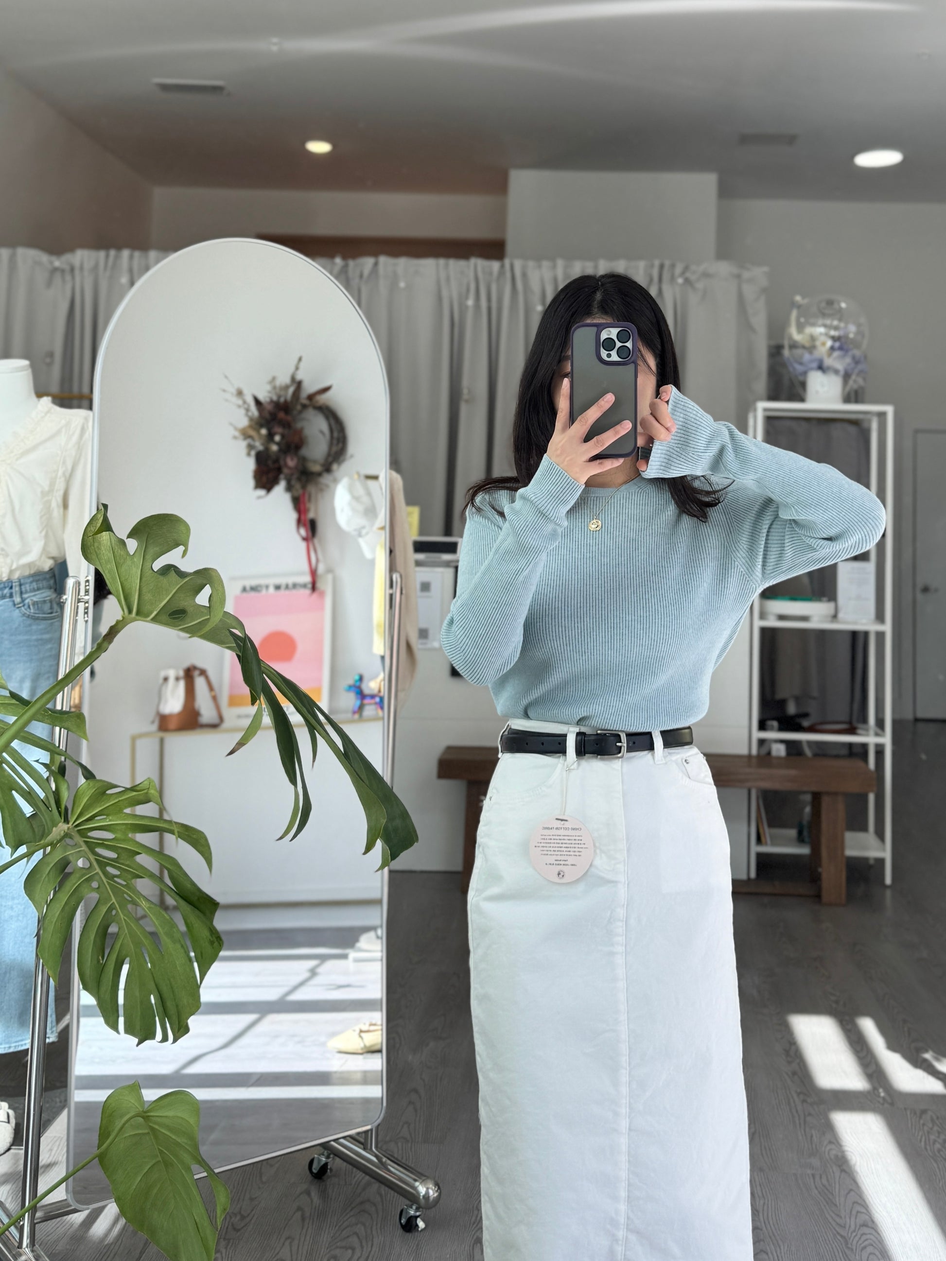 Cowhide Square Belt - AdoreMeU