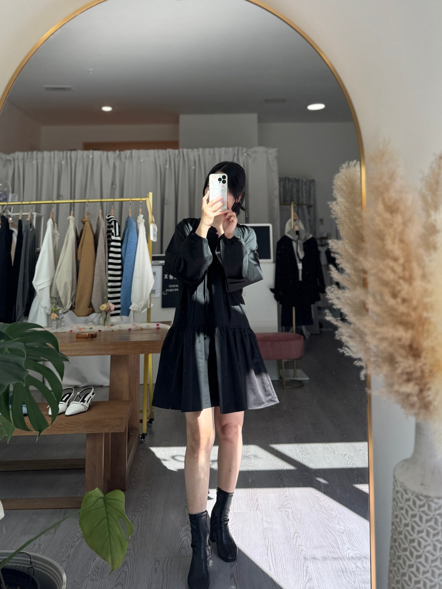 Leuin Pintuck Mini Dress(~10/8)
