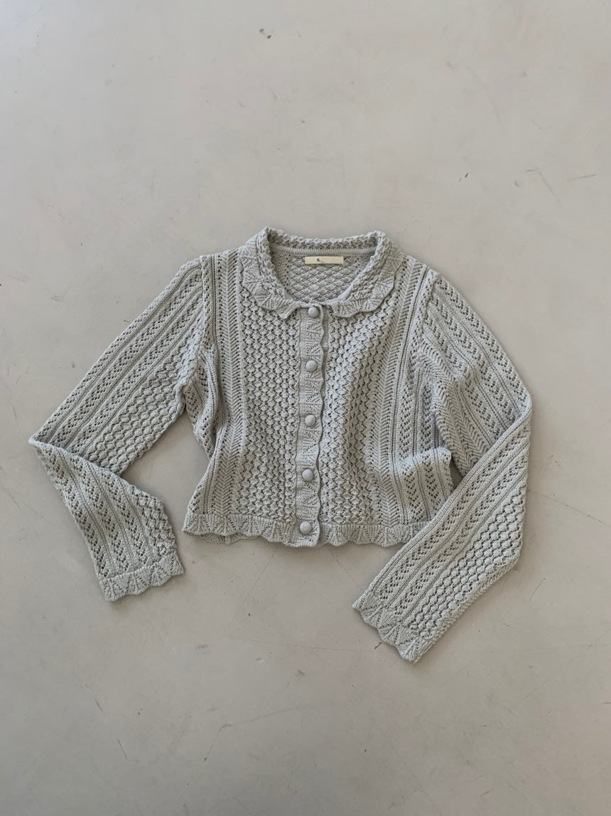 *Crochet Collar Cardigan