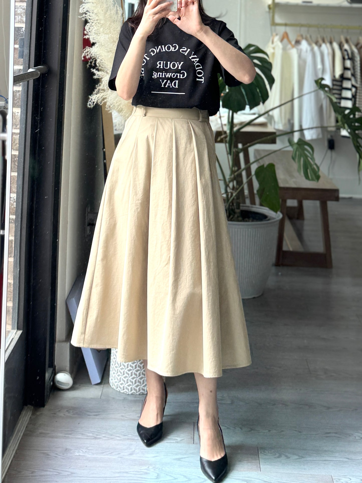 Serene Pleats Skirt