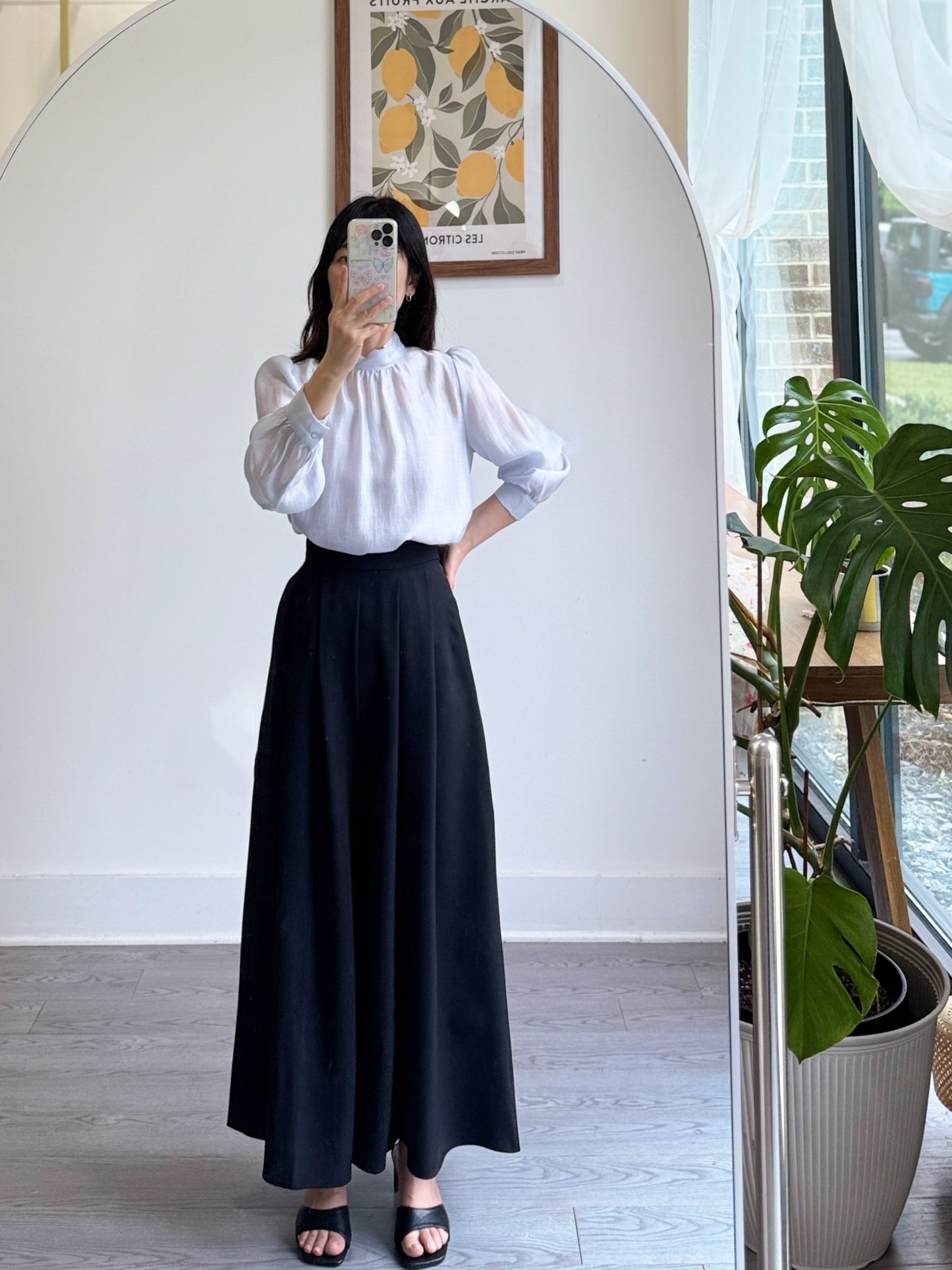 Pintuck Wide Slacks (~5/12)