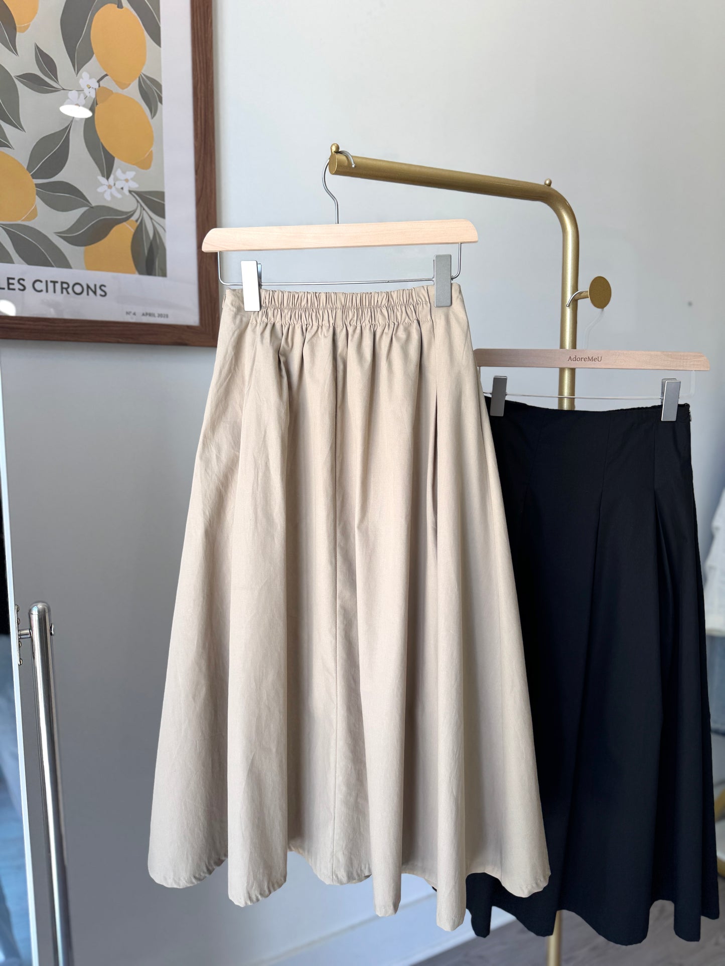 Pintuck Flare Skirt - AdoreMeU