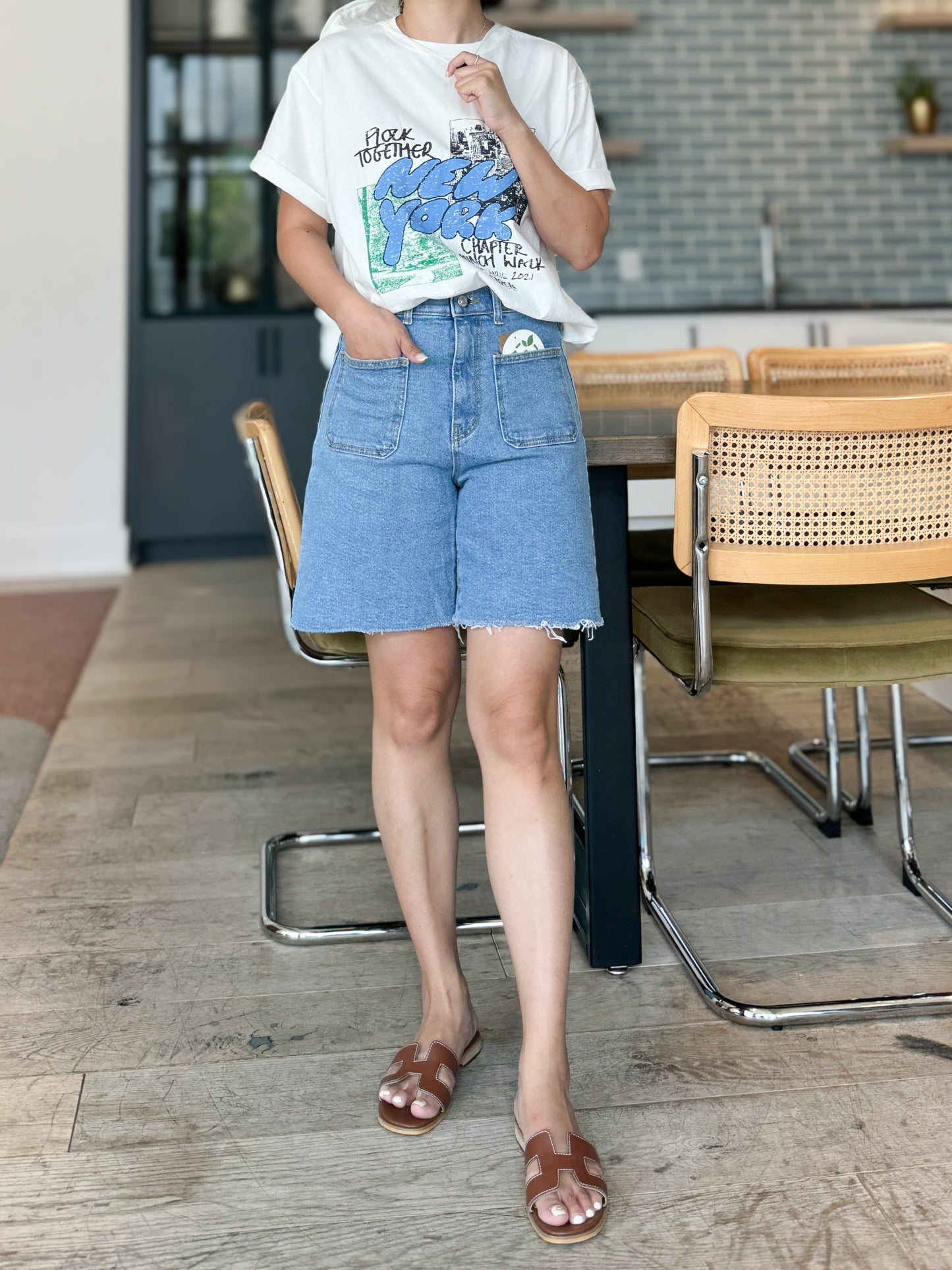 High Rise Vintage Denim Shorts