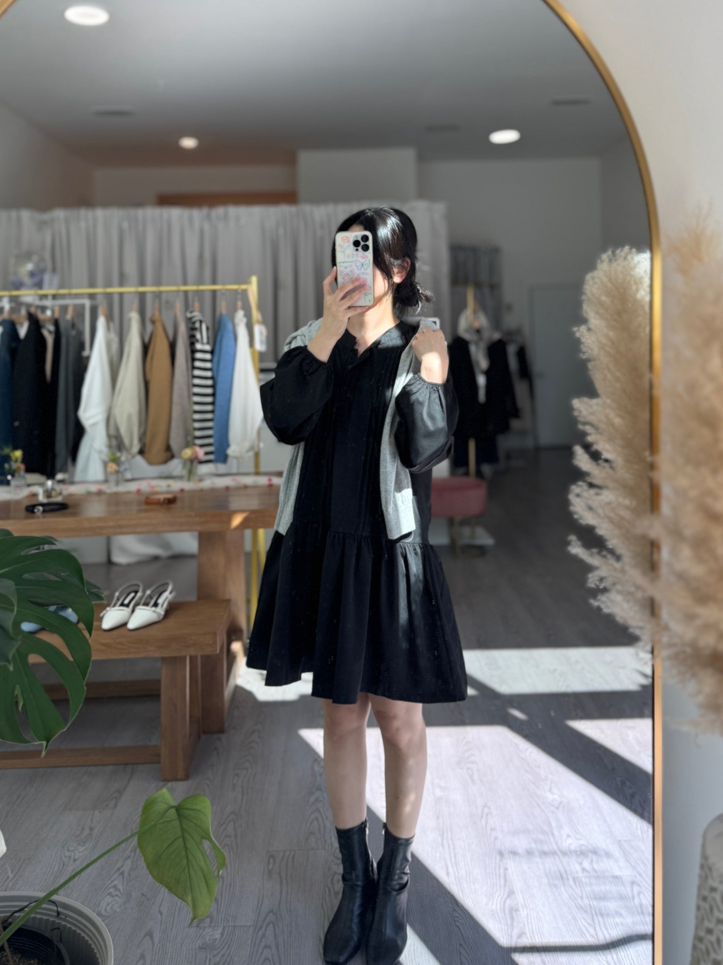 Leuin Pintuck Mini Dress(~10/8)