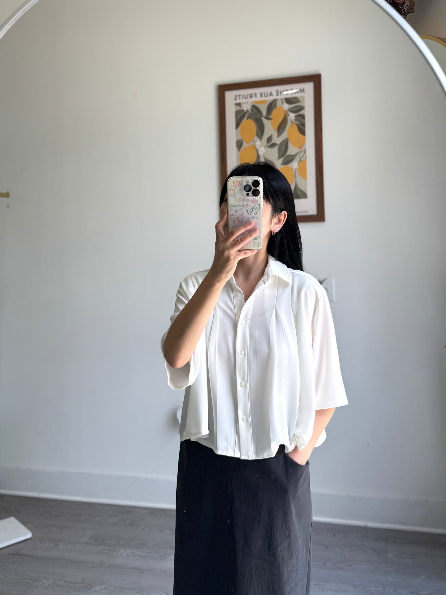 Madeline Pleated Blouse - AdoreMeU